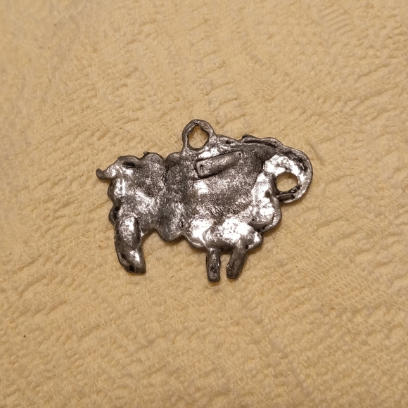 💙 Aries pendant. The Ram silver plated. - Picture 2 of 2